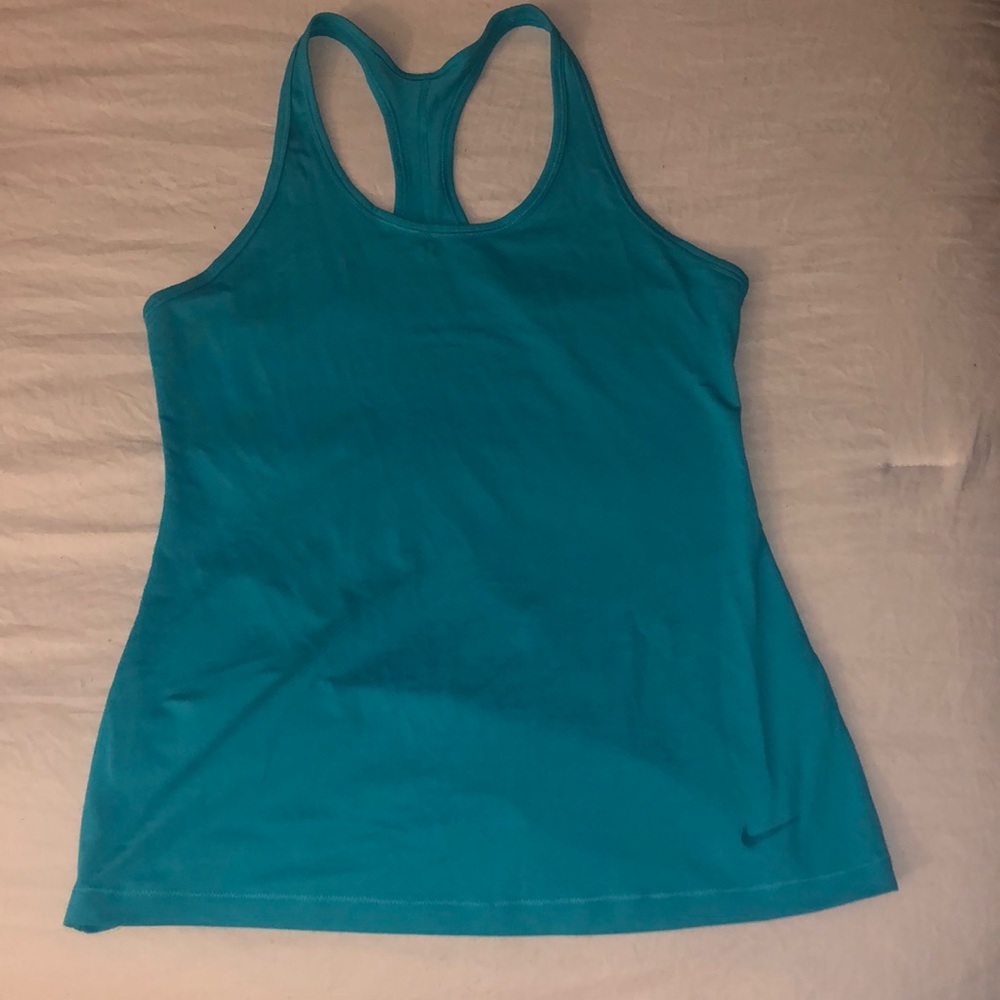 Green Nike Dri-fit tank top